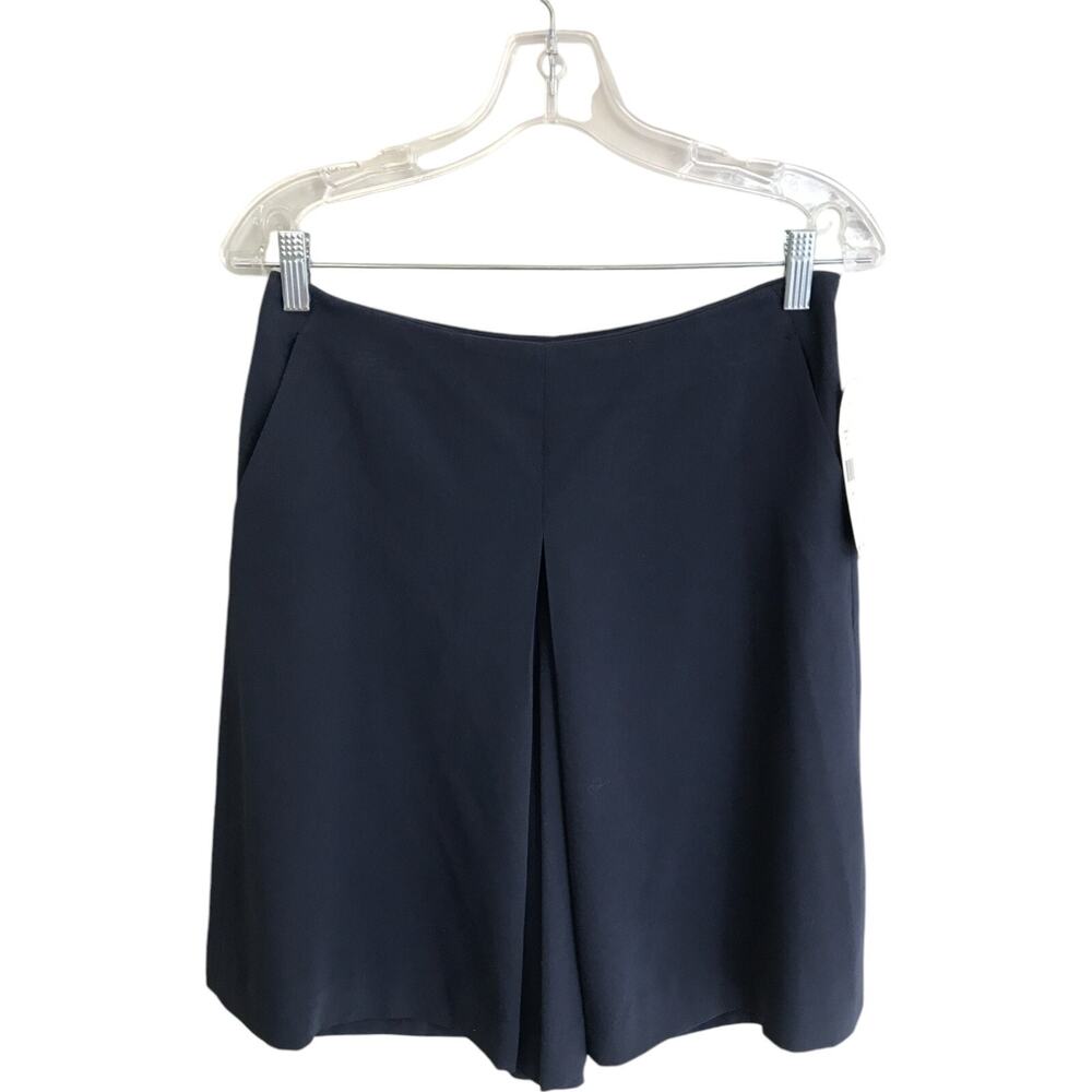 $115 Lauren Ralph Lauren Shorts Womens Size 2 Blue Flat Front Slash Pockets NWT - Picture 1 of 11